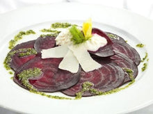 Load image into Gallery viewer, Carpaccio - Red Beets - Goat Cheese - Pesto Sauce / buy more - pay less
