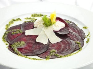 Carpaccio - Red Beets - Goat Cheese - Pesto Sauce / buy more - pay less