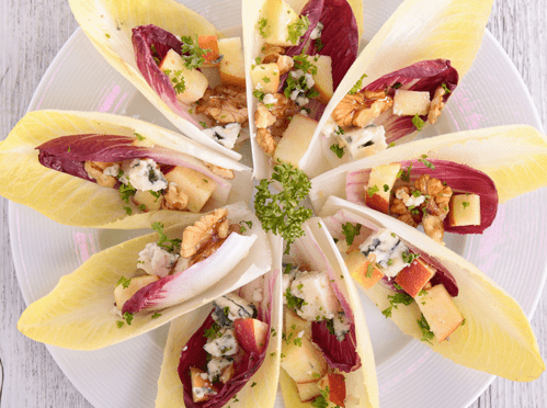 French Endive Salad with Apple, Cheese and Walnuts Recipe